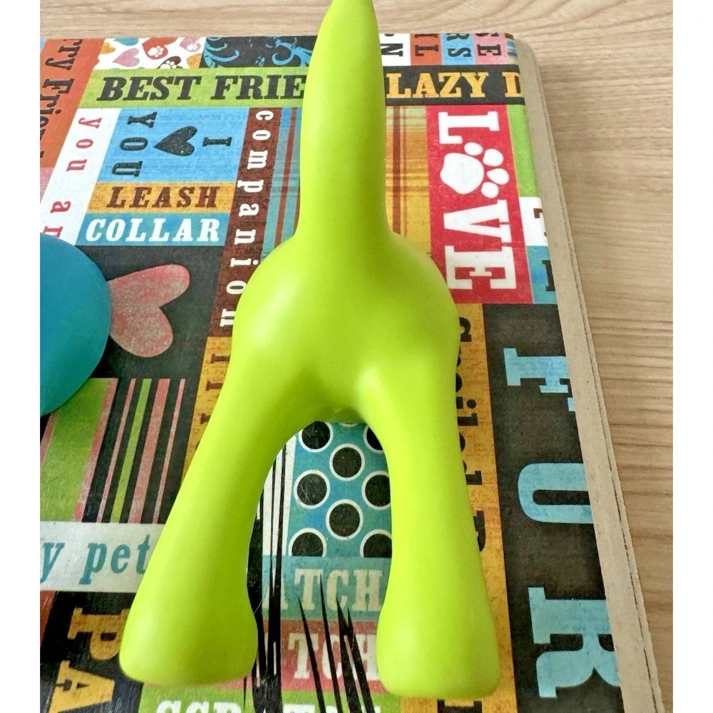 IKEA‎ BASTIS Dog Tail Hook Rack 3 Color Pink Blue Green Leash Holder Wall Decor
